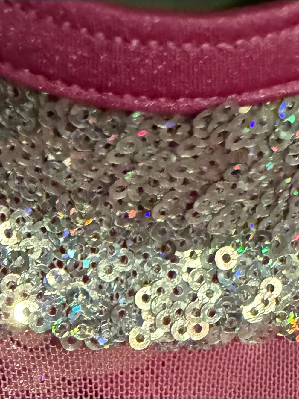 Weissman Pink Sequin Tulle Dance Costume Leotard